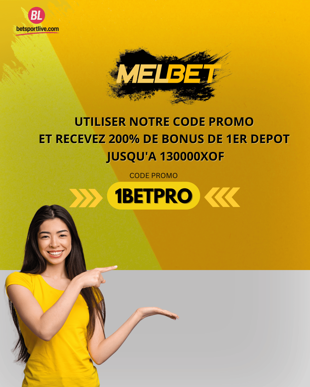 Melbet code promo bonus