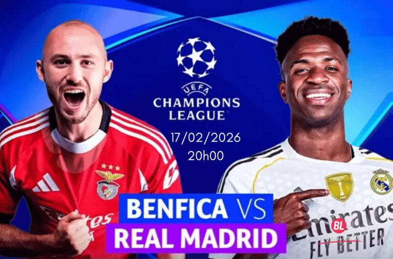 Benfica vs Real Madrid – 17 février 2026 (20h00) : Analyse, compos probables et pronostic